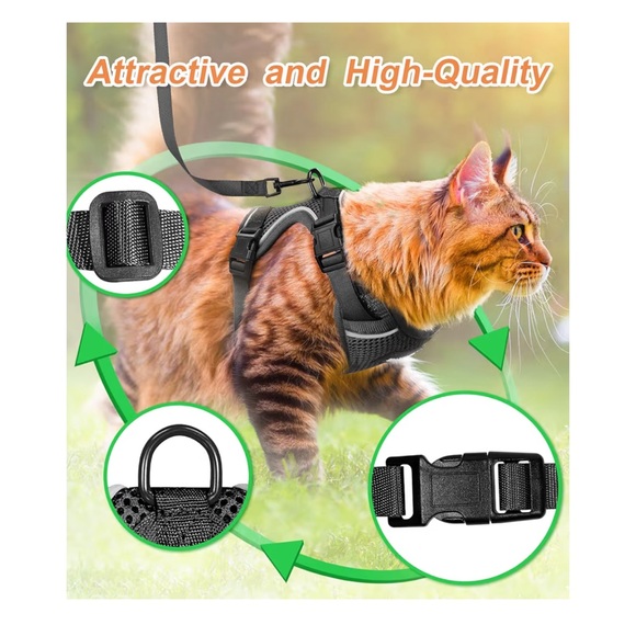 Halypet Cat Harness and Leash Set [ MAX Safety 3rd Gen ] - Picture 8 of 11